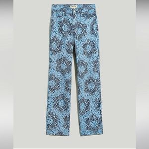 Madewell Baggy Straight Jeans in Quilted Floral